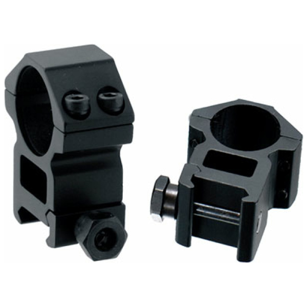 UTG RINGS 1" HIGH PROFILE - MATTE BLACK PICATINNY/WEAVER