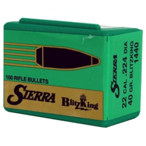 SIERRA BULLETS .22CAL .224 - 40GR BLITZKING 100CT