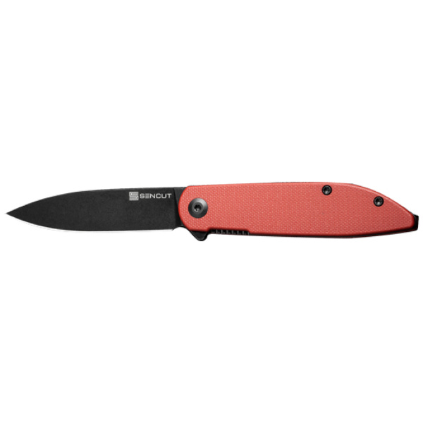 SENCUT KNIFE BOCLL II 2.96" - BURGUNDY G10/BLACK LINER LOCK