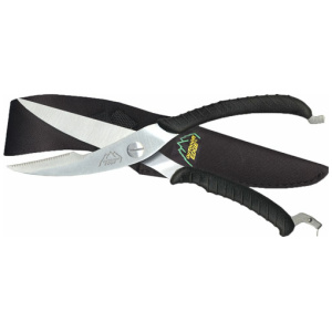 OUTDOOR EDGE GAME SHEARS - 3.5" S/S BLACK W/NYLON SHEATH