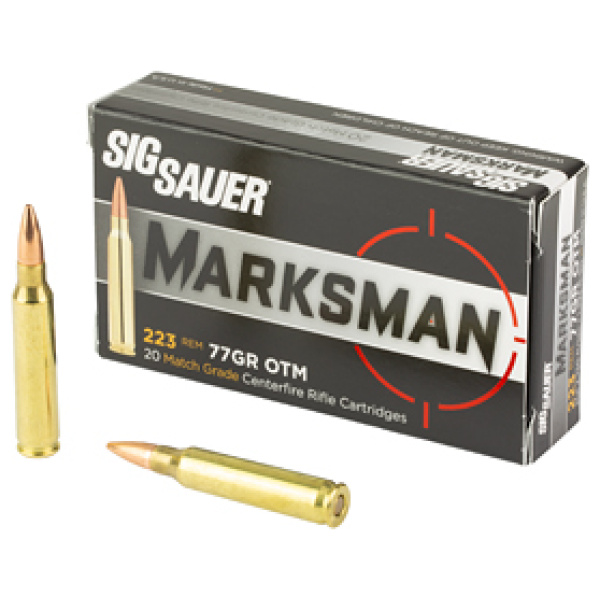 SIG AMMO 223REM 77GR OTM 20/500