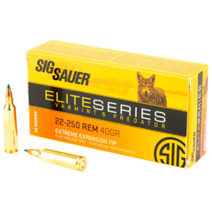 SIG AMMO 22-250REM 40GR V&P 20/200