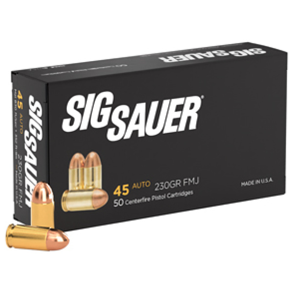 SIG AMMO 45ACP 230GR FMJ 50/1000