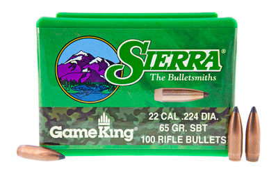 SIERRA GAMEKING .224 65GR 100CT