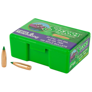 SIERRA TIPPED MK .224 69GR 100CT