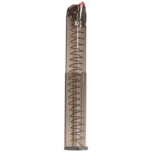 ETS MAGAZINE FOR GLOCK 9MM - 40RD CARBON SMOKE FIT 17/19
