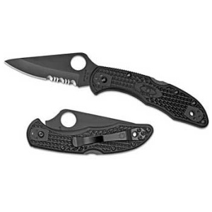 SPYDERCO DELICA4 COMBO BLADE BLK