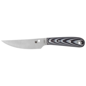 SPYDERCO BOW RVR G-10 BLK/WTE W/STH
