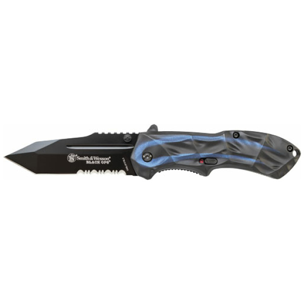 S&W KNIFE BLACK OPS 3RD GEN. - BLUE HANDLE MAGIC ASSIST