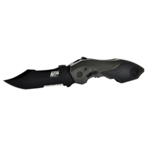 S&W KNIFE M&P 2ND GEN SPRING - ASSIST 3.5" SERRATED BOWIE