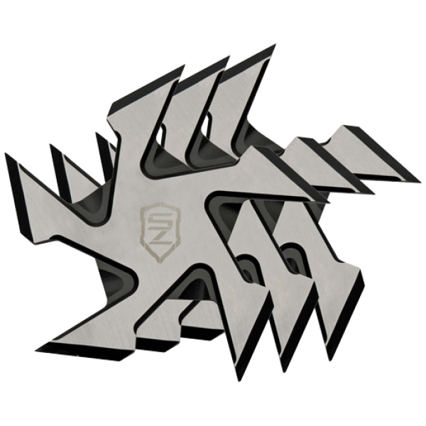 SZCO SIERRA ZULU 4" BUZZSAW - THROWING STAR SET 3PACK W/SHTH
