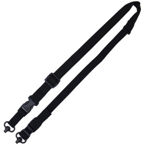 TAC SHIELD SLING 2N1 WARRIOR - QD PUSH BUTTON PADDED BLACK