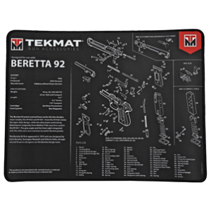 TEKMAT ULTRA PSTL MAT BERETTA 92 BLK