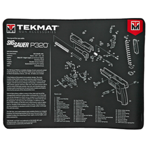 TEKMAT ULTRA PSTL MAT SIG P320 BLK