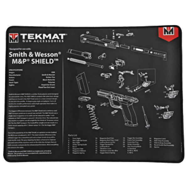 TEKMAT ULTRA PSTL MAT S&W SHIELD BLK