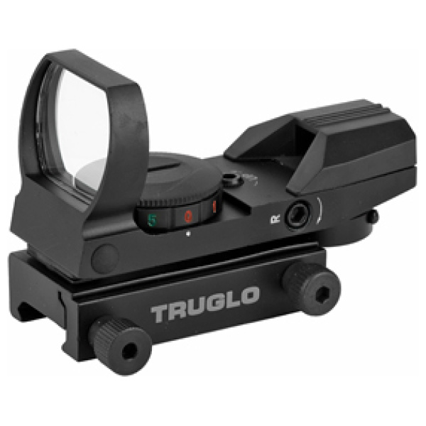 TRUGLO RED DOT OPEN 4 RETICLE BLACK