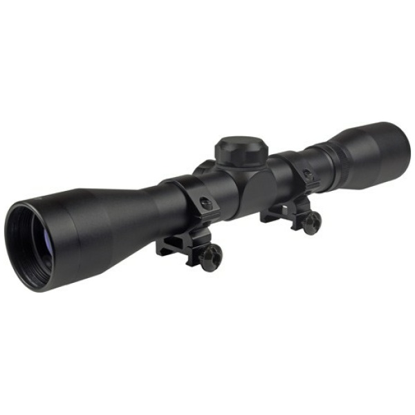 TRUGLO SCOPE BUCKLINE 4X32MM - DUPLEX BLACK W/WEAVER RINGS