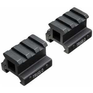 TRUGLO 2-PIECE PICATINNY RISER - MOUNT 3/4" RISE 1.36" LENGTH