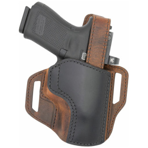 VERSACARRY TROOPER HOLSTER OWB - THUMB BREAK SIZE 2 BROWN/BLACK
