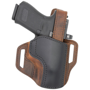 VERSACARRY TROOPER HOLSTER OWB - THUMB BREAK SIZE 3 BROWN/BLACK
