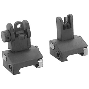 JE FLIP-UP FRONT AND REAR - POLYMER SIGHT SET BLACK