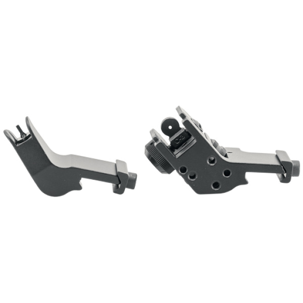 JE FIXED FRONT/REAR SIGHT - 45 DEGREE OFFSET ALUMINUM BLK