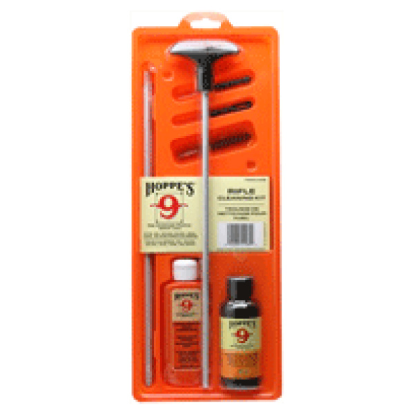 HOPPES CLEANING KIT FOR .30CAL - ALUMINUM W/CLAMSHELL PACKAGE