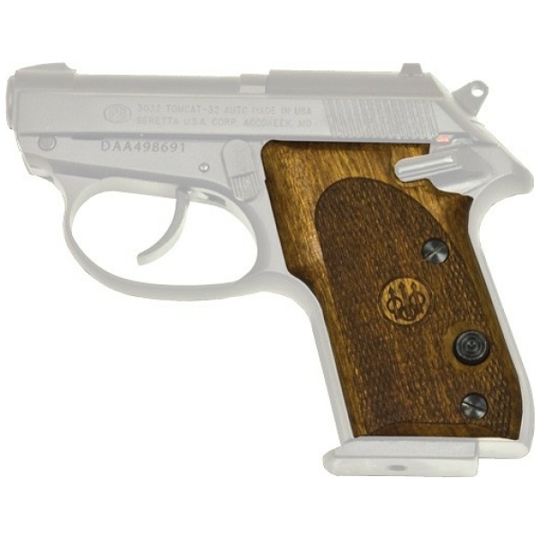 BERETTA 3032 TOMCAT GRIPS WOOD - WALNUT CHECKERED