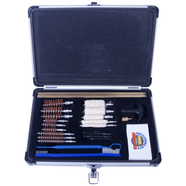 GUNMASTER UNIVERSAL SELECT .22 - CLEANING KIT ALUM CASE 30 PCS