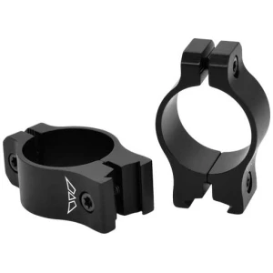 WARNE VAPOR 1" LOW MATTE RINGS - ALUMINUM FITS 3/8-11MM DVETAIL