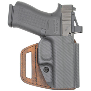 VERSACARRY VSLIDE HOLSTER OWB - HYBRID SIG P365 MACRO POLY/BRN