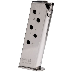 WALTHER ARMS MAGAZINE PPK 380ACP 6RD NICKEL