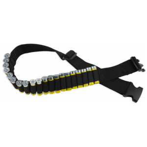 BULLDOG SHOTGUN AMMO BELT - HOLDS 20 SHELLS ADJUSTABLE BLK
