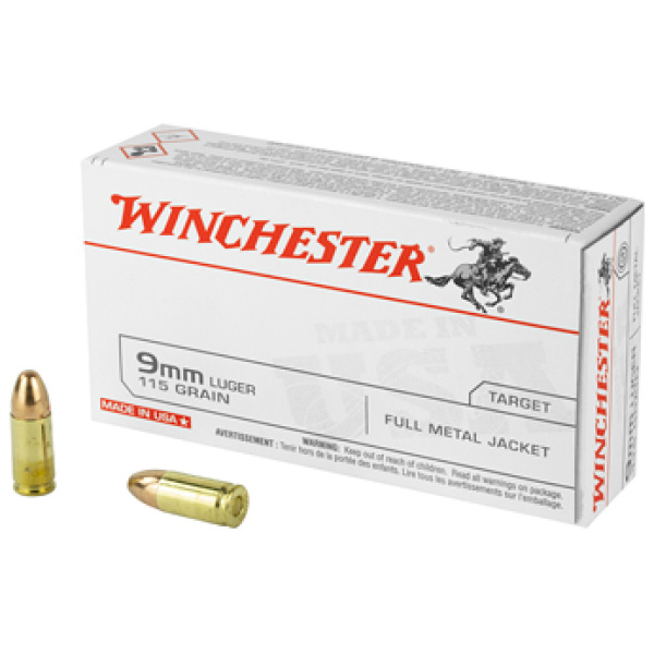 WIN USA 9MM 115GR FMJ 50/500