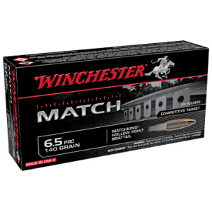 WIN PRC MATCH 6.5PRC 140GR BTHP 20/2
