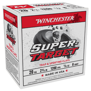 WIN SUPERTRGT 20GA 2.75" #8 25/250