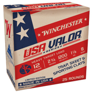 WIN USA VALOR 12GA 2.75" #8 25/250