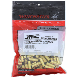 WINCHESTER UNPRIMED CASES 41 - REM MAG 100 PACK 20PK/CS