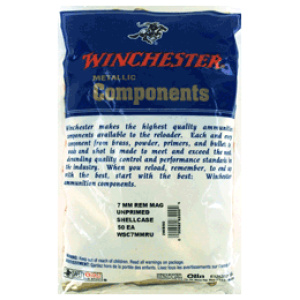 WINCHESTER UNPRIMED CASES 7MM - REM MAG 50 PACK 20PK/CS