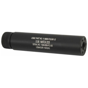 GUNTEC AR15 FAKE SUPPRESSOR - 5.5" 1/2X28 THREADS BLACK
