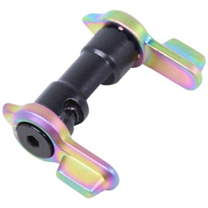 GUNTEC AR15 MULTI DEGREE SHORT - THROW AMBI SAFETY RAINBOW PVD