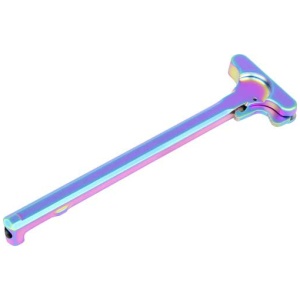 GUNTEC AR15 CHARGING HANDLE - MATTE RAINBOW PVD COATED
