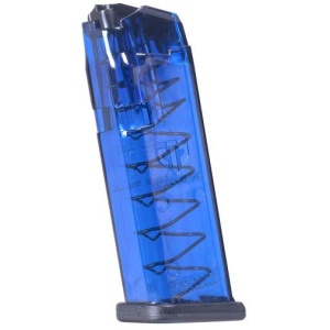 ETS MAGAZINE FOR GLOCK 9MM - 15RD TRANS BLUE FITS 19/26