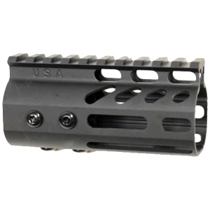 GUNTEC ULTRA LIGHT HANDGUARD - 4" M-LOK BLACK