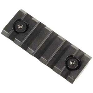 GUNTEC REMOVABLE ACCY RAIL - 2" KEYMOD BLACK