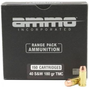 Ammo Inc Signature Range .40 S&W Handgun Ammo - 180 Grain | TMC | 150rd Box