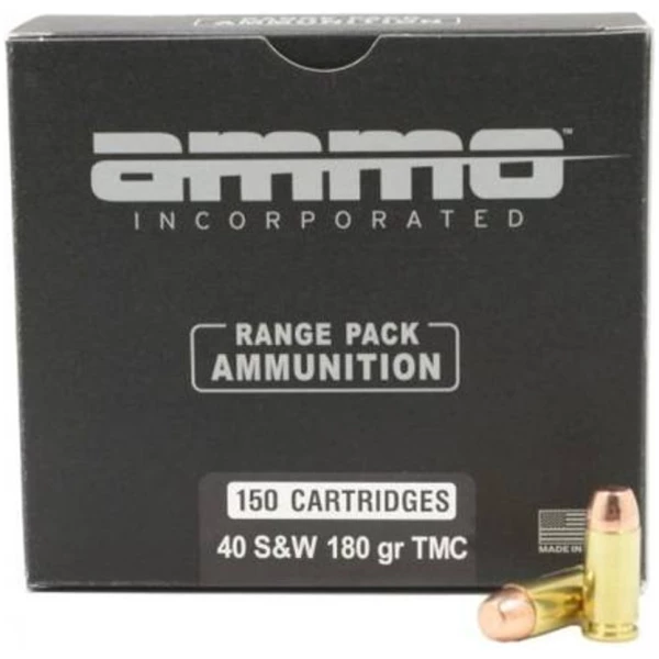 Ammo Inc Signature Range .40 S&W Handgun Ammo - 180 Grain | TMC | 150rd Box