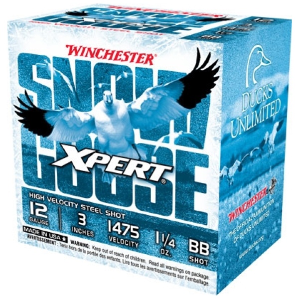 WINCHESTER SNOW GOOSE 12GA 3" - 1-1/4OZ #BB 25RD 10BX/CS