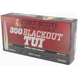 Fort Scott Munitions 300 Blackout Rifle Ammo - 115 gr | TUI | 20rd Box