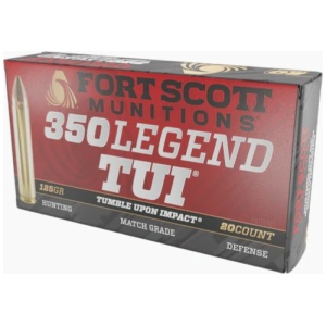 Fort Scott Munitions 350 Legend Rifle Ammo - 125gr | 20rd Box